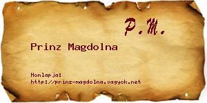 Prinz Magdolna névjegykártya